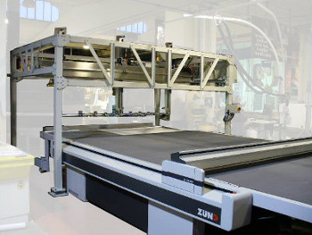 Automatischer Portal-Sheet Feeder zum Be- und Entladen von Bgen und Platten an Plottern sowie Druck- und Montagemaschinen