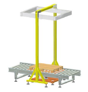 Dispositivo per la misura del peso e del volume del pallet