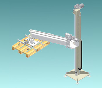 Alimentador de paletas 0-270 para posicionamiento de plataformas y paletas