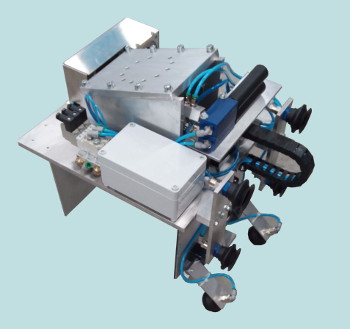 Pince robotise, pour utilisation dans la palettisation et la dpalettisation.